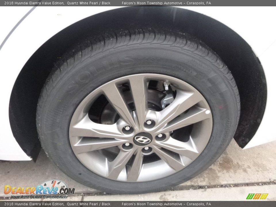 2018 Hyundai Elantra Value Edition Quartz White Pearl / Black Photo #8