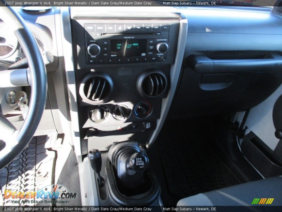 2007 Jeep Wrangler X 4x4 Bright Silver Metallic / Dark Slate Gray/Medium Slate Gray Photo #16