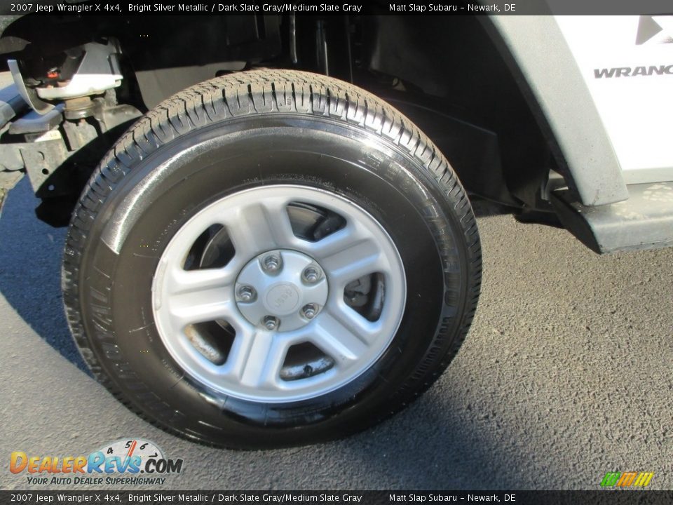 2007 Jeep Wrangler X 4x4 Bright Silver Metallic / Dark Slate Gray/Medium Slate Gray Photo #17