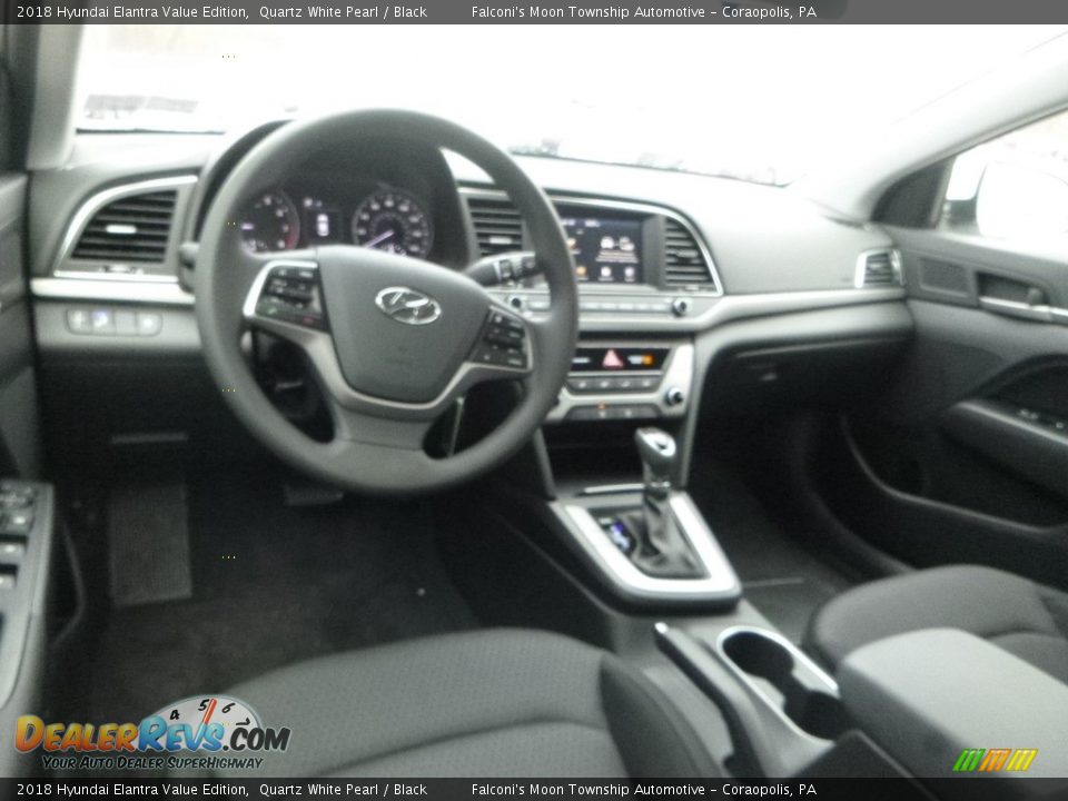 2018 Hyundai Elantra Value Edition Quartz White Pearl / Black Photo #10