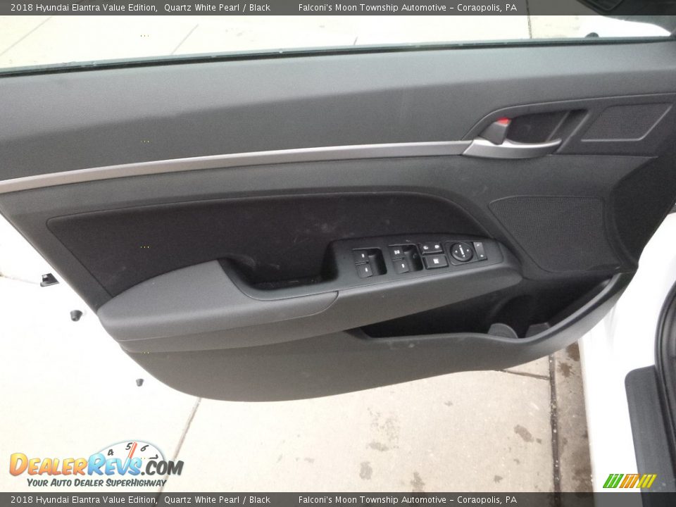 2018 Hyundai Elantra Value Edition Quartz White Pearl / Black Photo #11