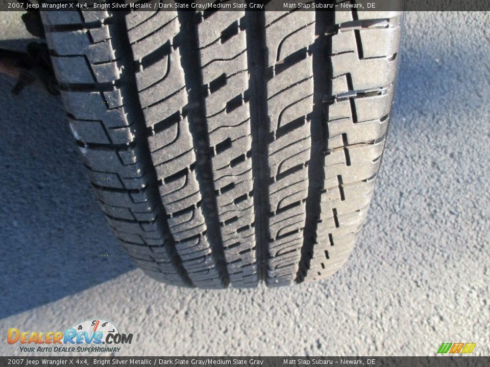2007 Jeep Wrangler X 4x4 Bright Silver Metallic / Dark Slate Gray/Medium Slate Gray Photo #18