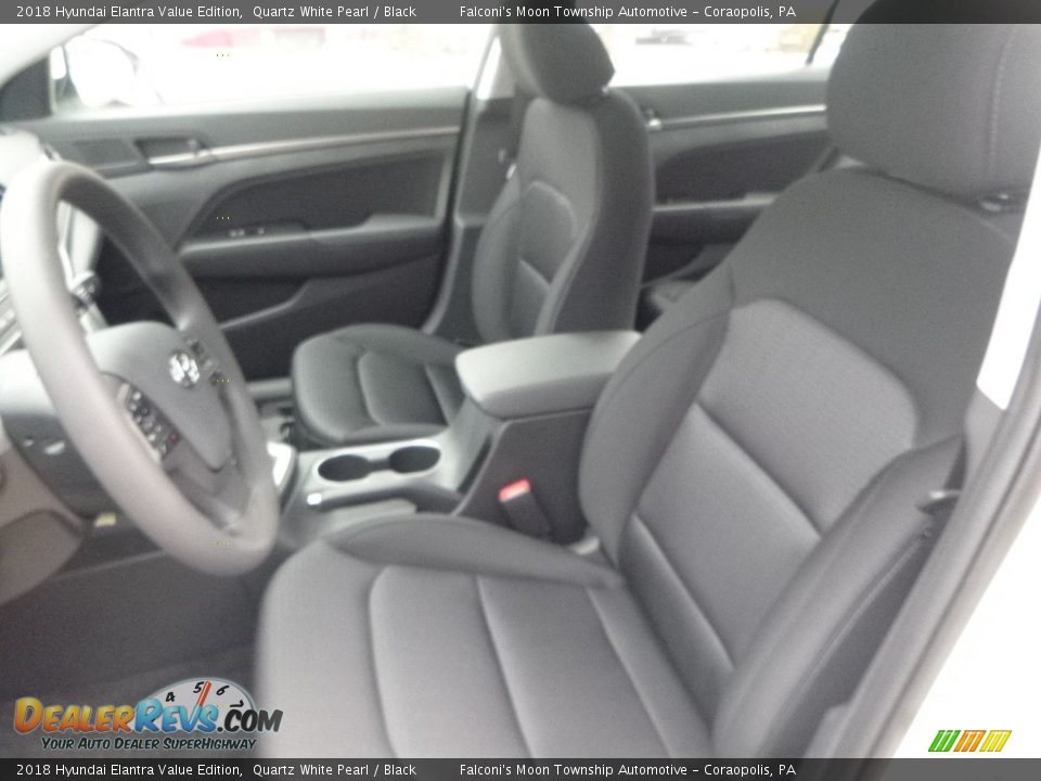 2018 Hyundai Elantra Value Edition Quartz White Pearl / Black Photo #12