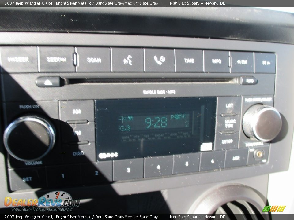2007 Jeep Wrangler X 4x4 Bright Silver Metallic / Dark Slate Gray/Medium Slate Gray Photo #19