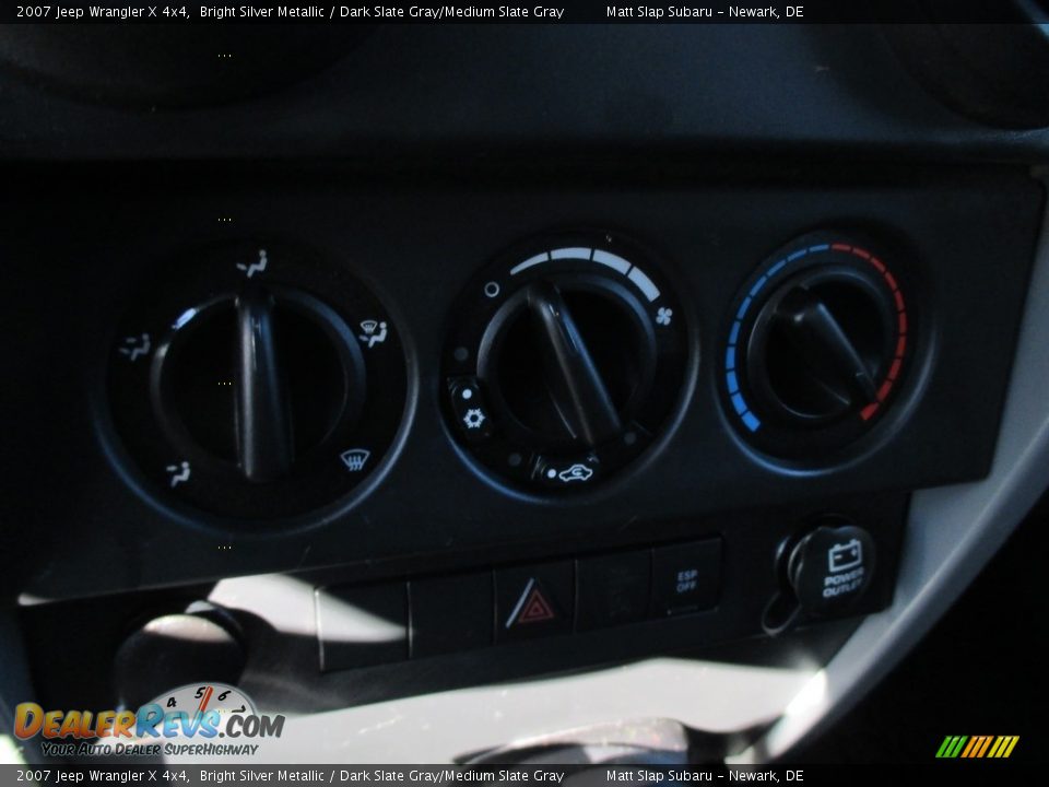 2007 Jeep Wrangler X 4x4 Bright Silver Metallic / Dark Slate Gray/Medium Slate Gray Photo #20