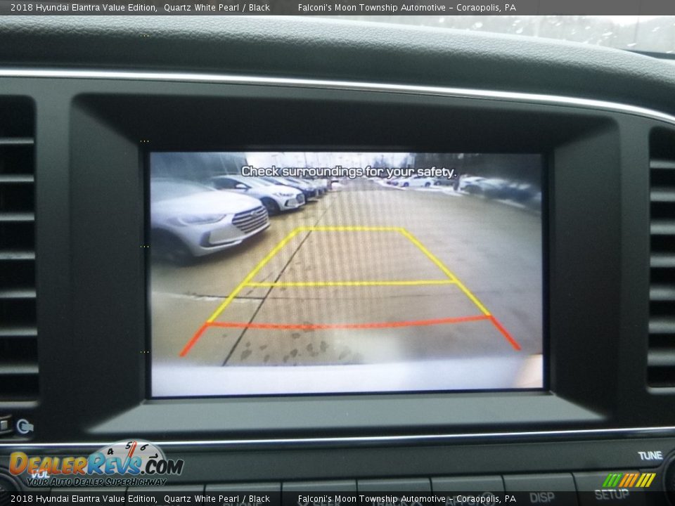 2018 Hyundai Elantra Value Edition Quartz White Pearl / Black Photo #15