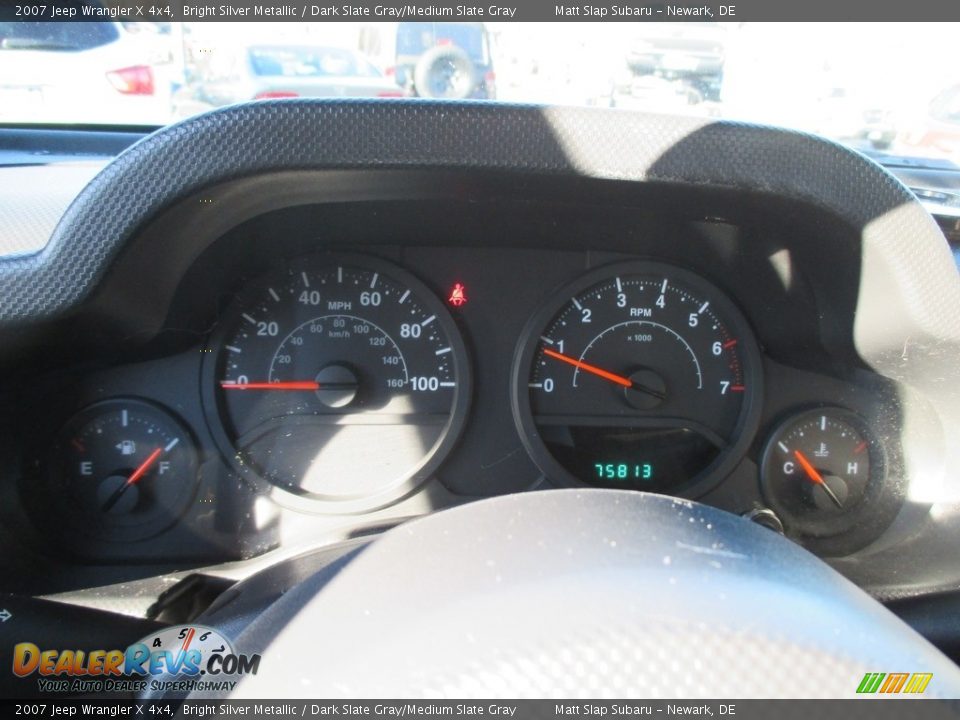 2007 Jeep Wrangler X 4x4 Bright Silver Metallic / Dark Slate Gray/Medium Slate Gray Photo #23