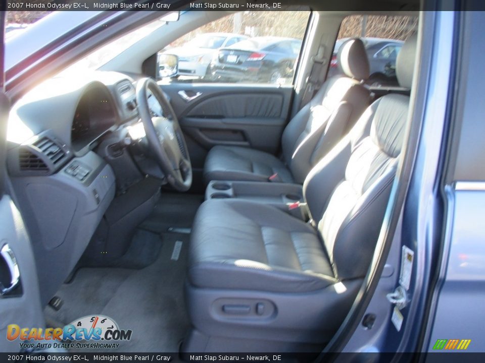 2007 Honda Odyssey EX-L Midnight Blue Pearl / Gray Photo #13