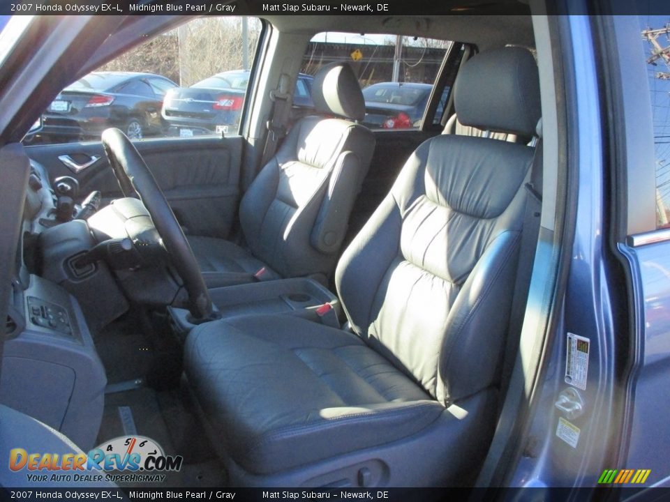 2007 Honda Odyssey EX-L Midnight Blue Pearl / Gray Photo #16