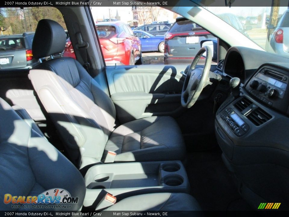 2007 Honda Odyssey EX-L Midnight Blue Pearl / Gray Photo #17
