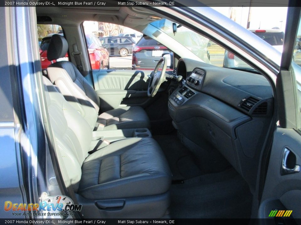 2007 Honda Odyssey EX-L Midnight Blue Pearl / Gray Photo #18