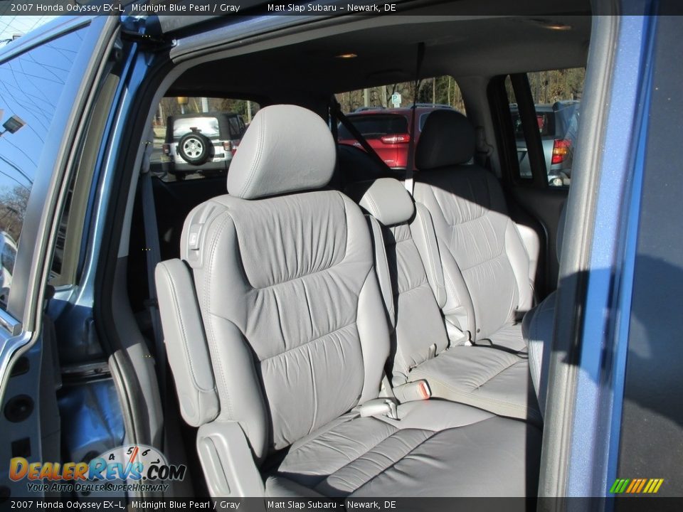2007 Honda Odyssey EX-L Midnight Blue Pearl / Gray Photo #19