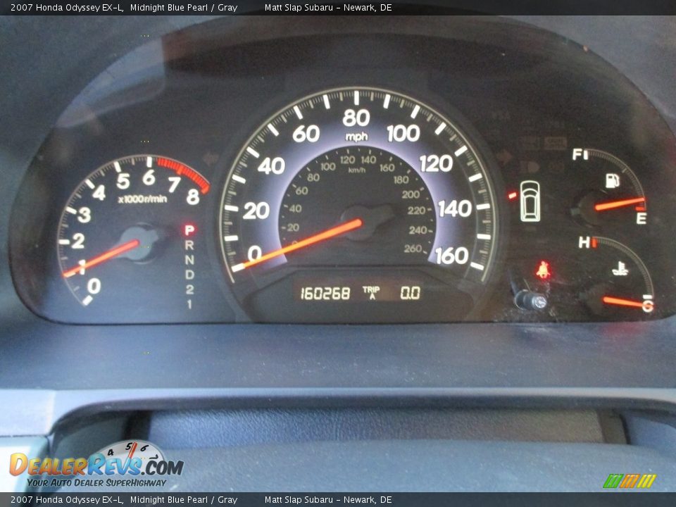 2007 Honda Odyssey EX-L Midnight Blue Pearl / Gray Photo #29