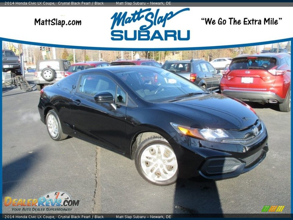 2014 Honda Civic LX Coupe Crystal Black Pearl / Black Photo #1