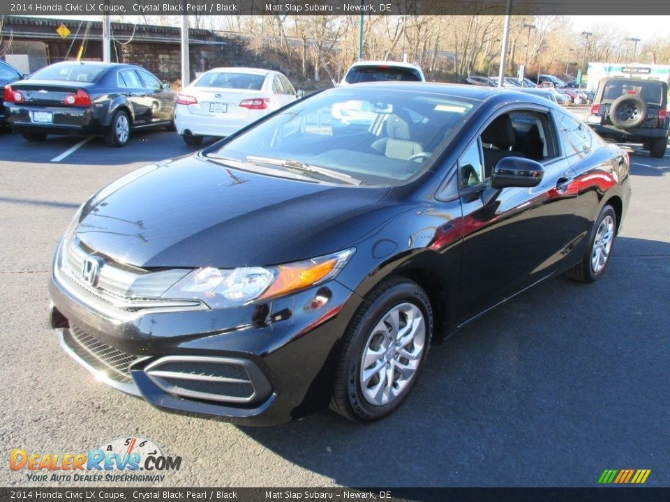 2014 Honda Civic LX Coupe Crystal Black Pearl / Black Photo #2