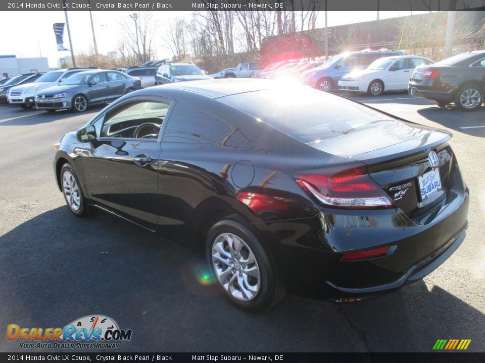2014 Honda Civic LX Coupe Crystal Black Pearl / Black Photo #8