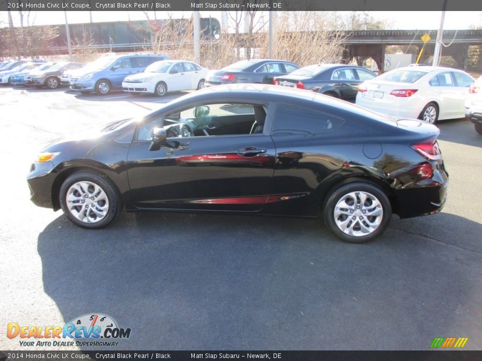 2014 Honda Civic LX Coupe Crystal Black Pearl / Black Photo #9