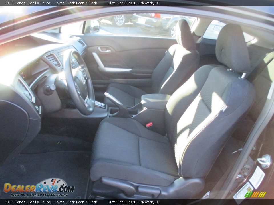 2014 Honda Civic LX Coupe Crystal Black Pearl / Black Photo #12