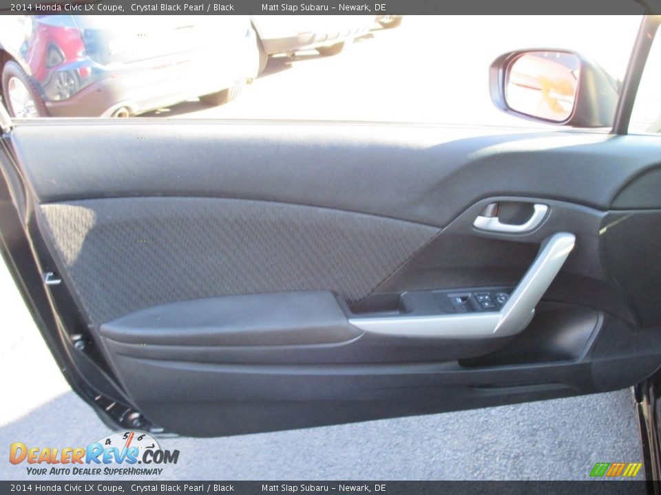 2014 Honda Civic LX Coupe Crystal Black Pearl / Black Photo #13