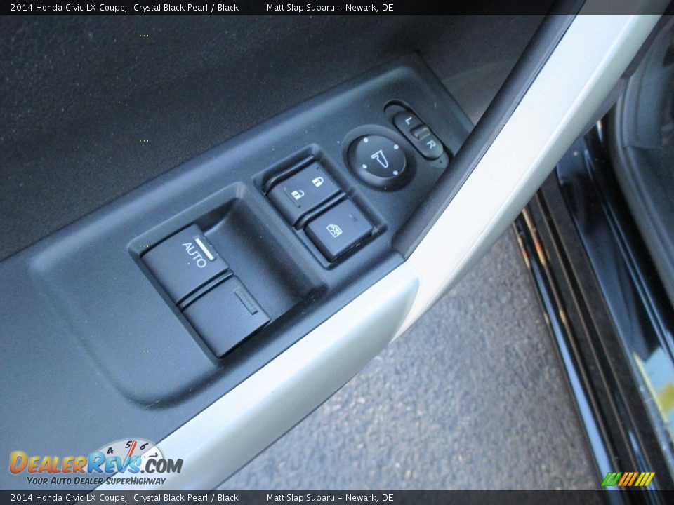 2014 Honda Civic LX Coupe Crystal Black Pearl / Black Photo #14