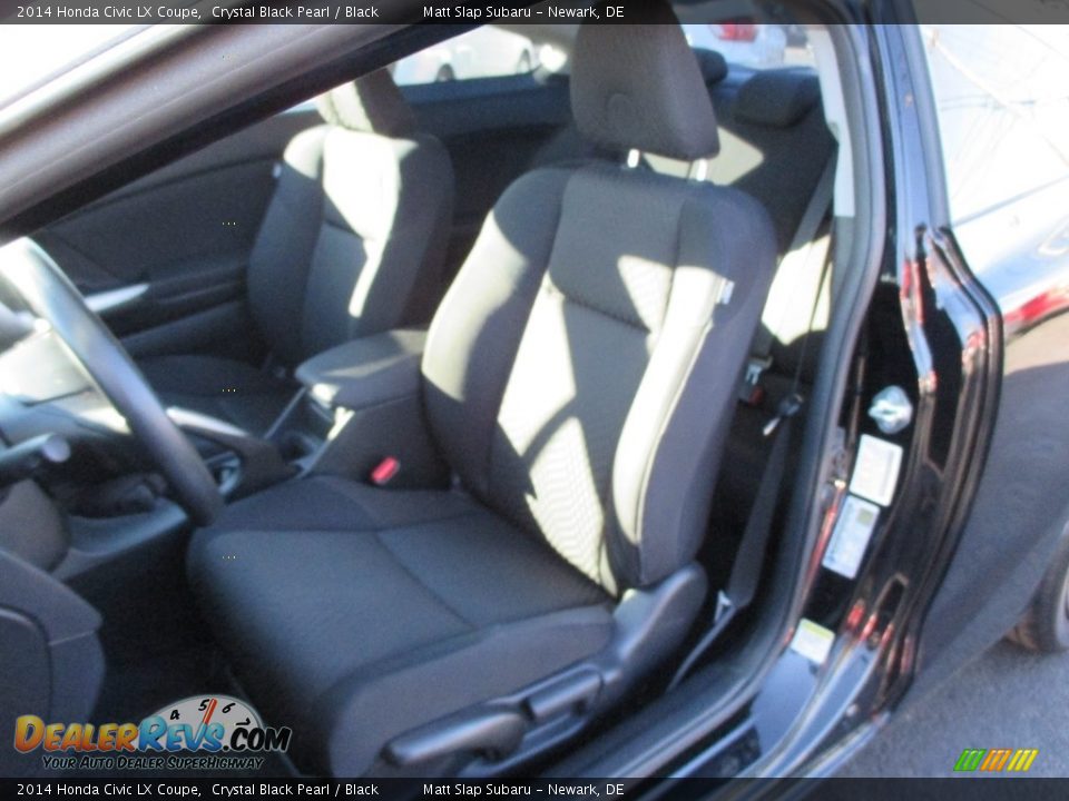 2014 Honda Civic LX Coupe Crystal Black Pearl / Black Photo #15