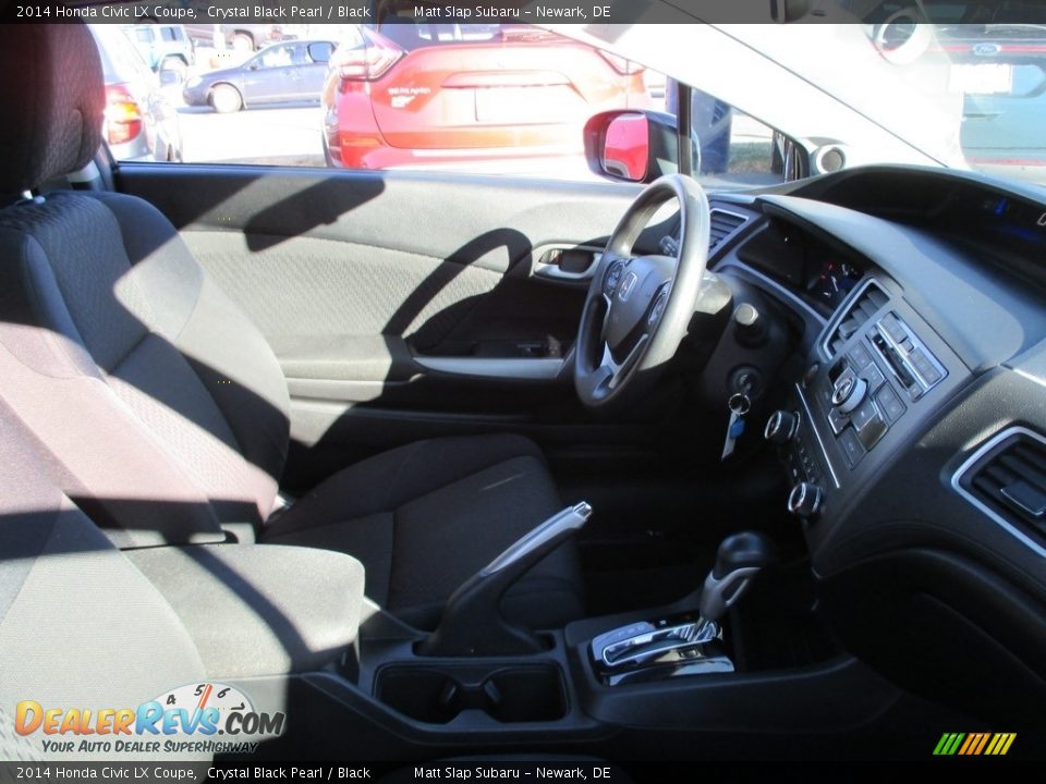 2014 Honda Civic LX Coupe Crystal Black Pearl / Black Photo #17