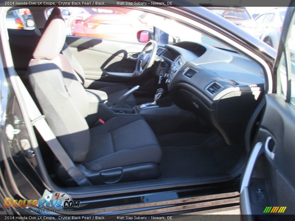 2014 Honda Civic LX Coupe Crystal Black Pearl / Black Photo #18