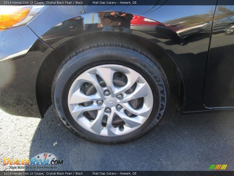 2014 Honda Civic LX Coupe Crystal Black Pearl / Black Photo #19