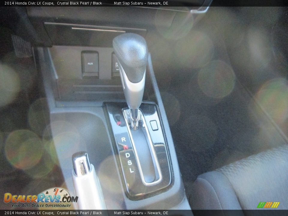 2014 Honda Civic LX Coupe Crystal Black Pearl / Black Photo #22