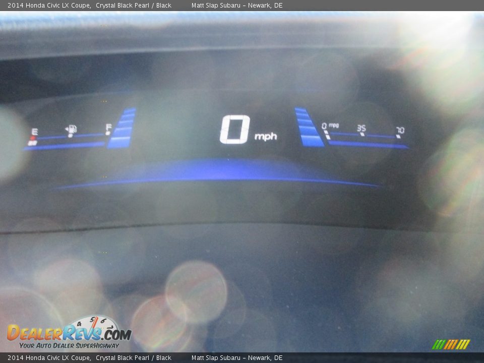2014 Honda Civic LX Coupe Crystal Black Pearl / Black Photo #23