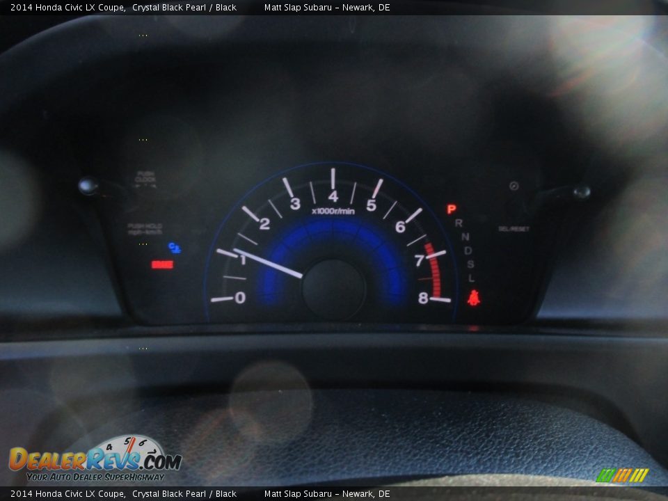 2014 Honda Civic LX Coupe Crystal Black Pearl / Black Photo #24