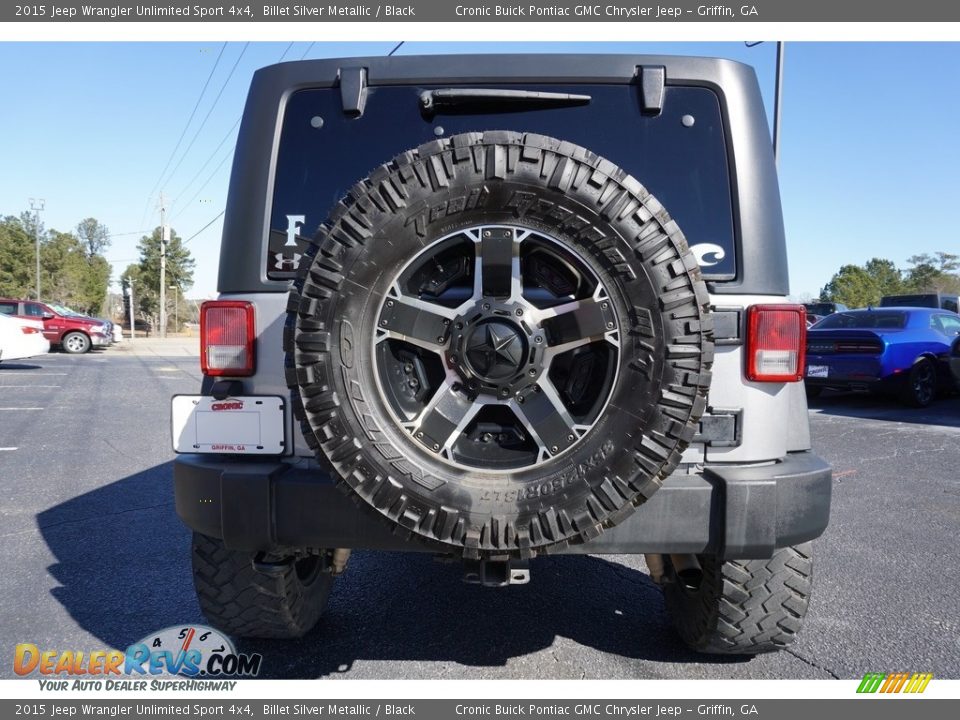 2015 Jeep Wrangler Unlimited Sport 4x4 Billet Silver Metallic / Black Photo #6
