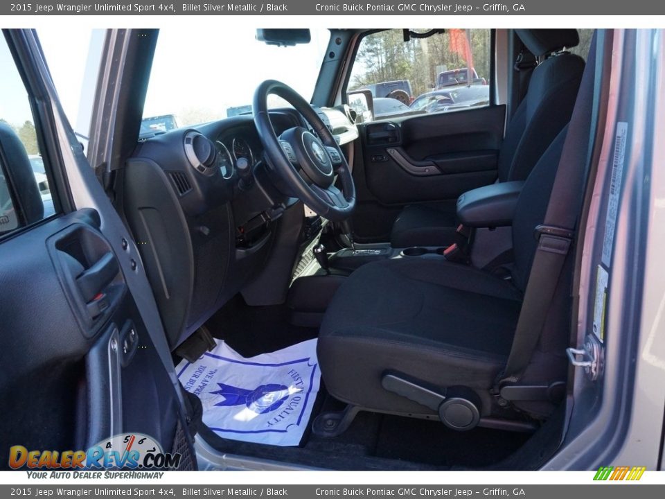 2015 Jeep Wrangler Unlimited Sport 4x4 Billet Silver Metallic / Black Photo #9