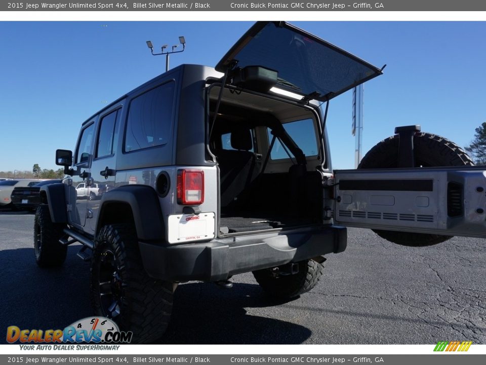 2015 Jeep Wrangler Unlimited Sport 4x4 Billet Silver Metallic / Black Photo #14