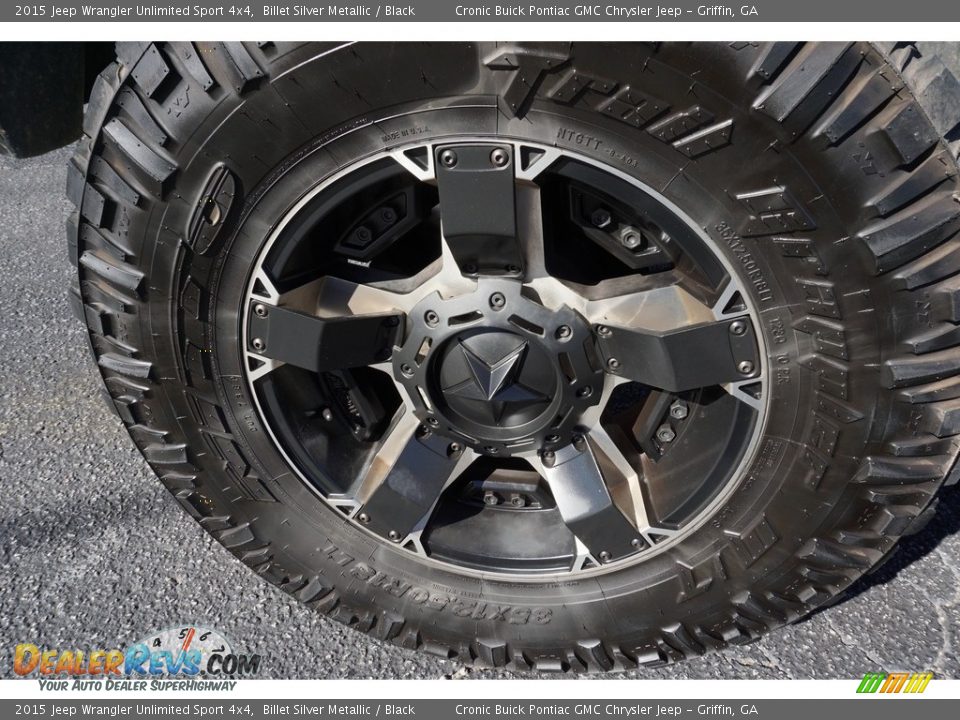 2015 Jeep Wrangler Unlimited Sport 4x4 Billet Silver Metallic / Black Photo #15