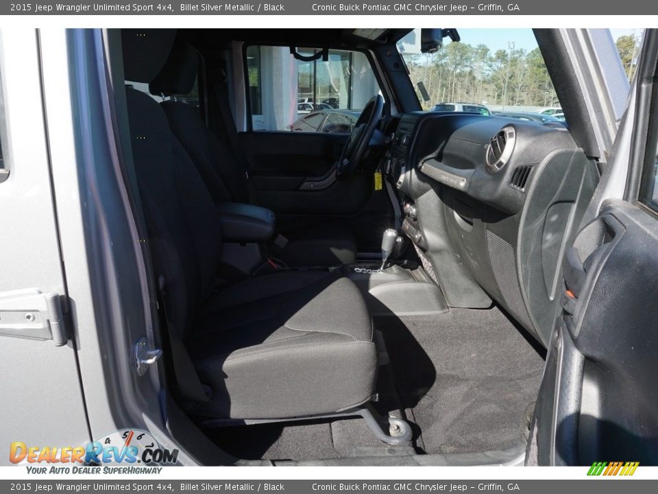 2015 Jeep Wrangler Unlimited Sport 4x4 Billet Silver Metallic / Black Photo #17