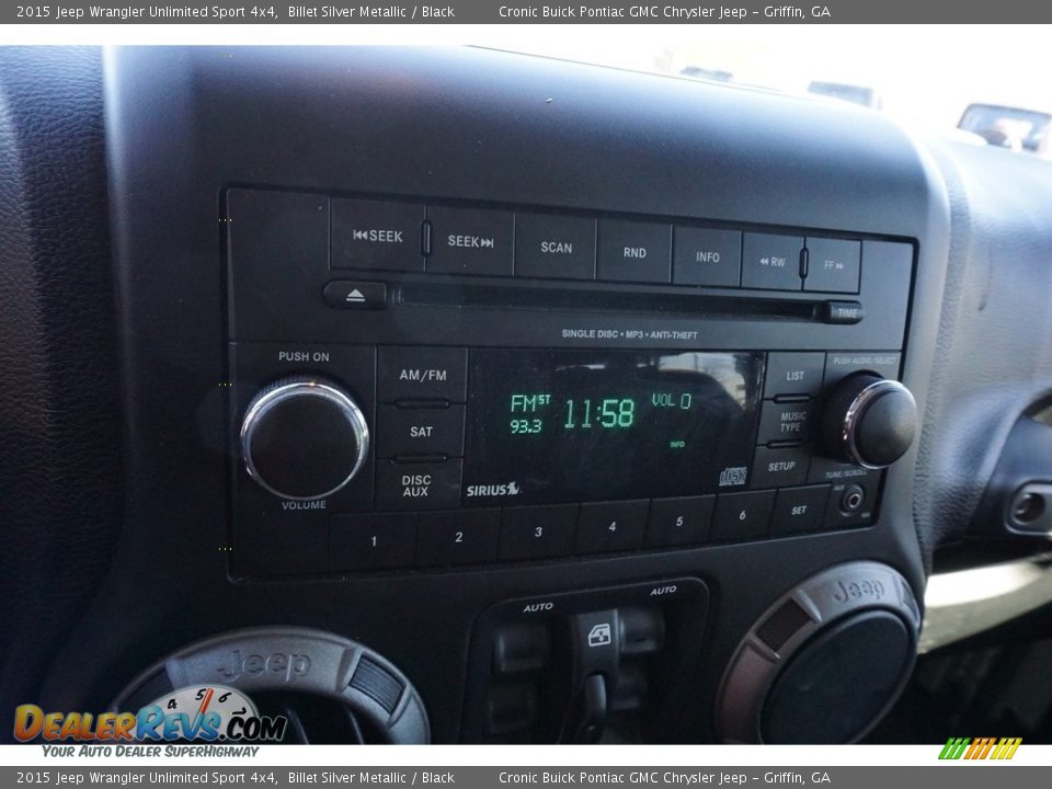 2015 Jeep Wrangler Unlimited Sport 4x4 Billet Silver Metallic / Black Photo #18