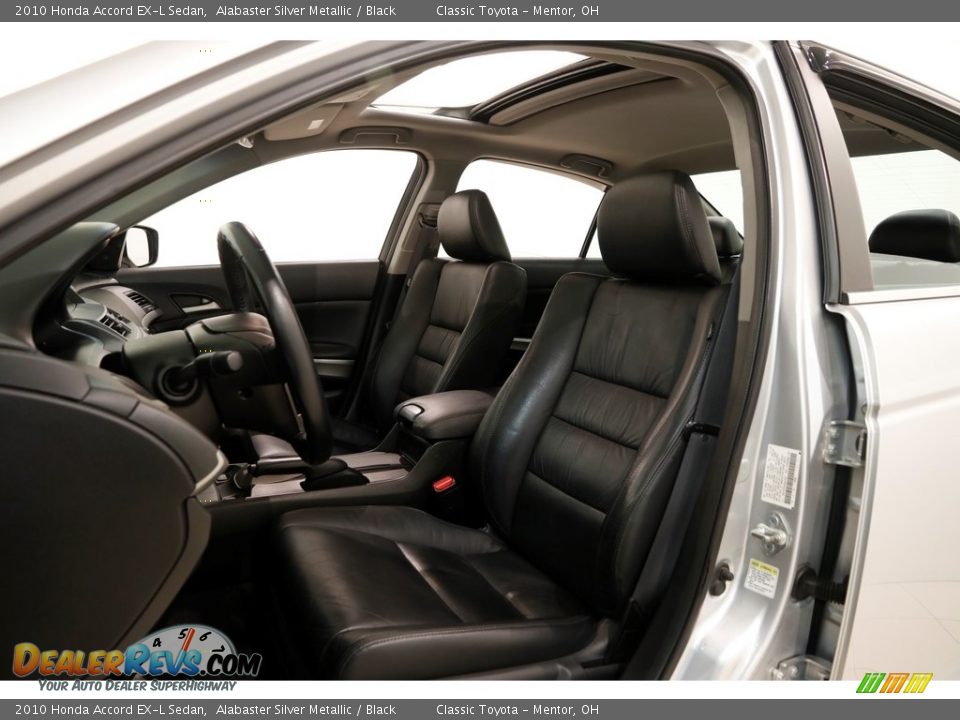 2010 Honda Accord EX-L Sedan Alabaster Silver Metallic / Black Photo #5