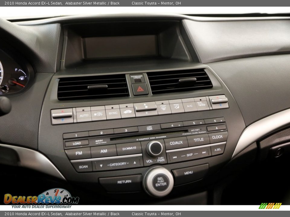 2010 Honda Accord EX-L Sedan Alabaster Silver Metallic / Black Photo #8