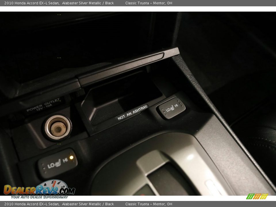 2010 Honda Accord EX-L Sedan Alabaster Silver Metallic / Black Photo #14