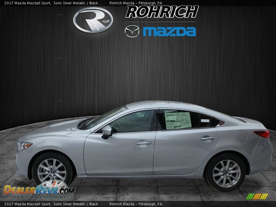 2017 Mazda Mazda6 Sport Sonic Silver Metallic / Black Photo #3