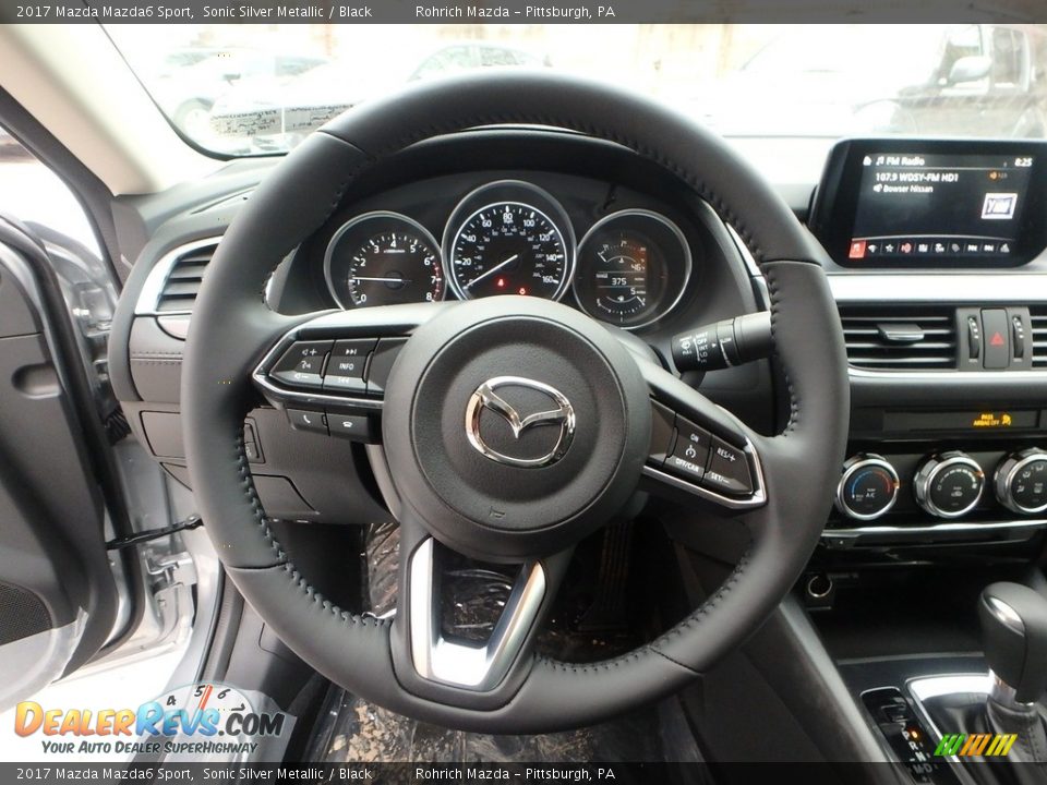 2017 Mazda Mazda6 Sport Sonic Silver Metallic / Black Photo #11
