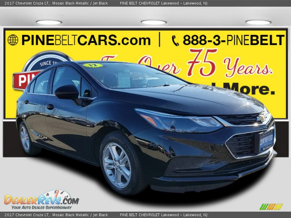 2017 Chevrolet Cruze LT Mosaic Black Metallic / Jet Black Photo #1