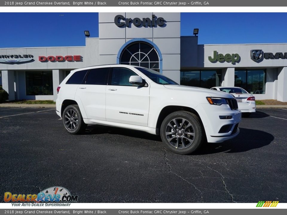 2018 Jeep Grand Cherokee Overland Bright White / Black Photo #1