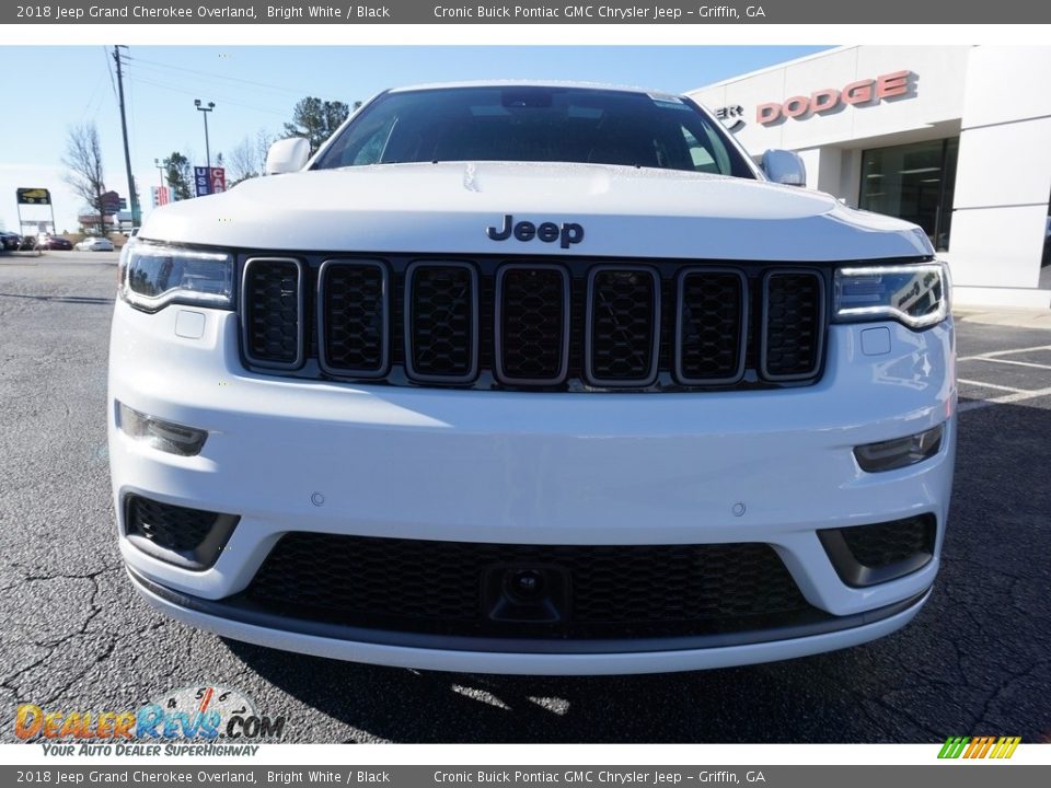 2018 Jeep Grand Cherokee Overland Bright White / Black Photo #2