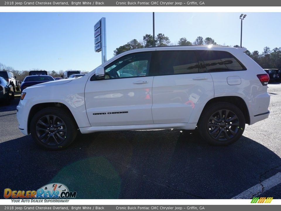 2018 Jeep Grand Cherokee Overland Bright White / Black Photo #4