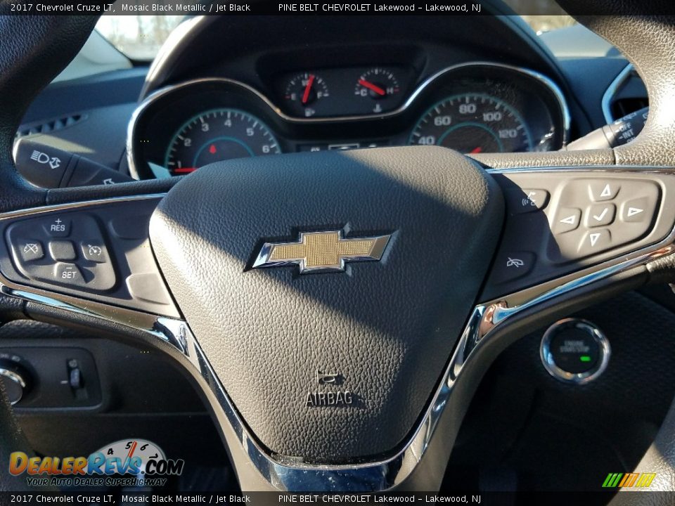 2017 Chevrolet Cruze LT Mosaic Black Metallic / Jet Black Photo #14