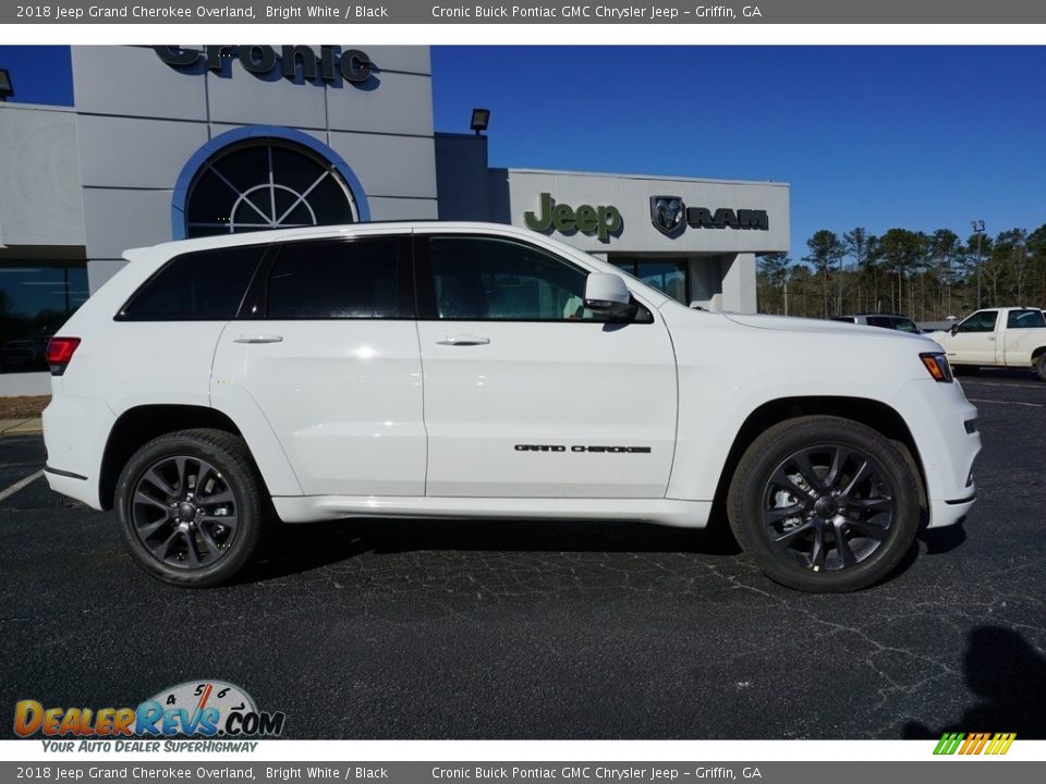 2018 Jeep Grand Cherokee Overland Bright White / Black Photo #7
