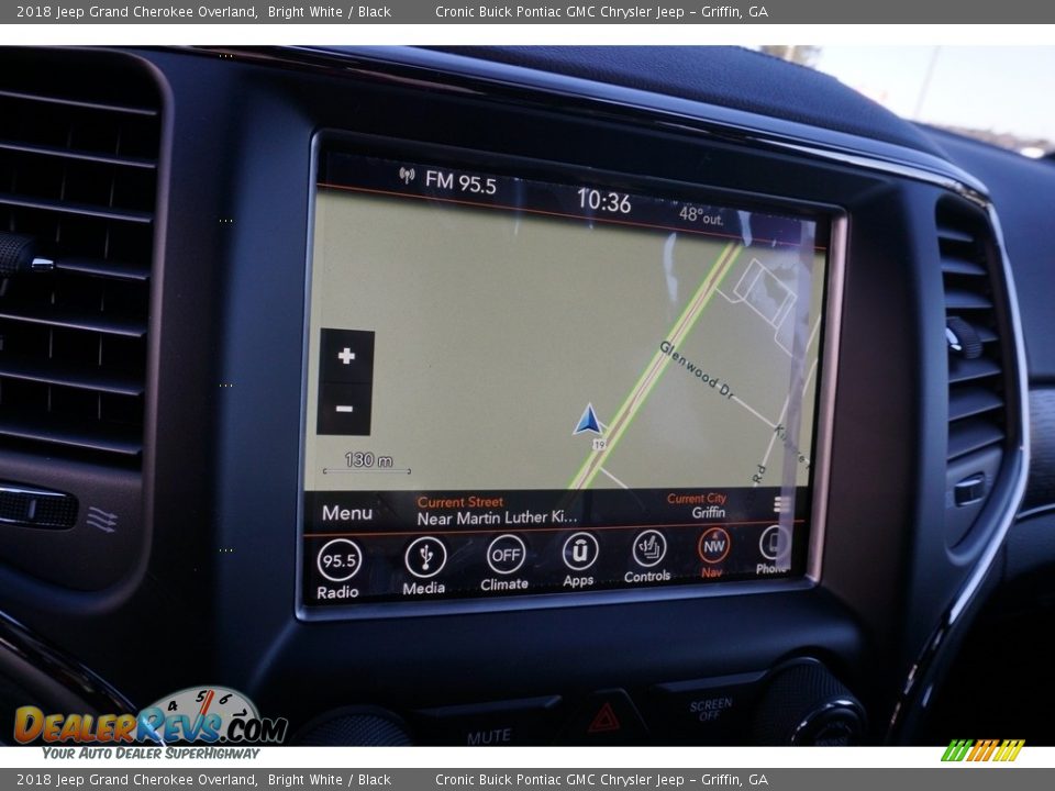 2018 Jeep Grand Cherokee Overland Bright White / Black Photo #13