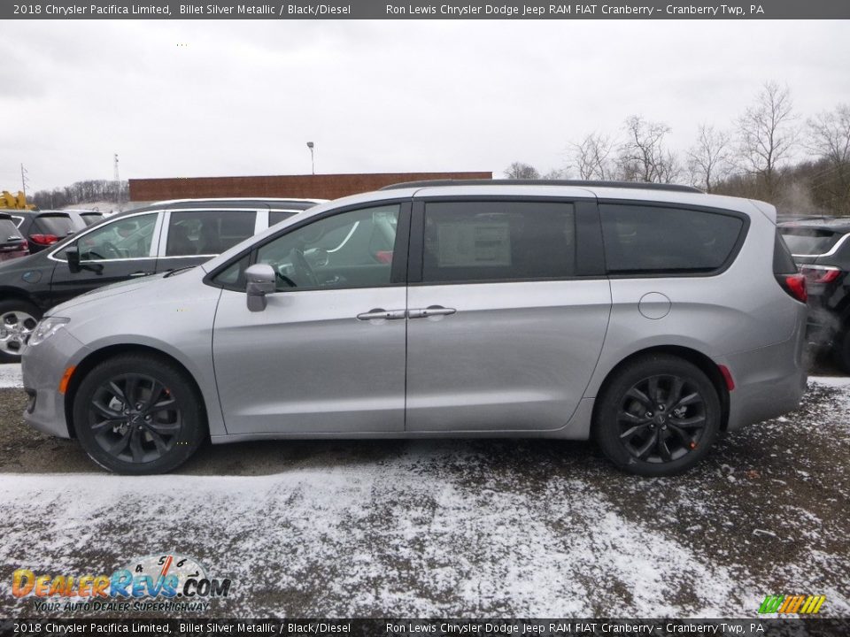 2018 Chrysler Pacifica Limited Billet Silver Metallic / Black/Diesel Photo #2